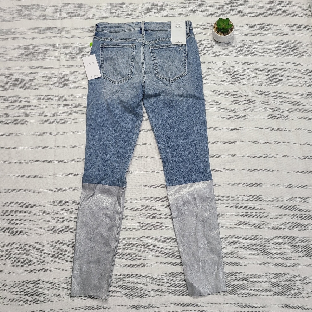 Sam Edelman Kitten Skinny Silver Jeans 27 - Picture 5 of 9